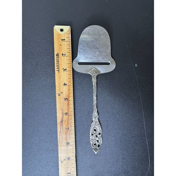 Vintage 40s Dutch Gero Brand Silver Plated Cheese Slicer Knife, 9" - Picture 4 of 4